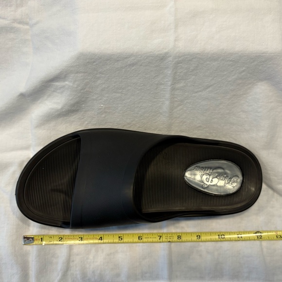 NEW My Pillow Black Slides Mens Size 11 Comfort Sandals/Slip On/Recovery - Picture 8 of 10
